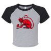 Women's Micro Rib Raglan Baby Tee Thumbnail