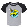 Women's Micro Rib Raglan Baby Tee Thumbnail