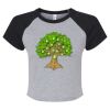 Women's Micro Rib Raglan Baby Tee Thumbnail