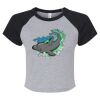 Women's Micro Rib Raglan Baby Tee Thumbnail