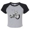 Women's Micro Rib Raglan Baby Tee Thumbnail