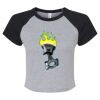 Women's Micro Rib Raglan Baby Tee Thumbnail