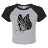 Women's Micro Rib Raglan Baby Tee Thumbnail