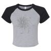 Women's Micro Rib Raglan Baby Tee Thumbnail