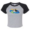 Women's Micro Rib Raglan Baby Tee Thumbnail