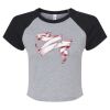 Women's Micro Rib Raglan Baby Tee Thumbnail