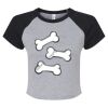 Women's Micro Rib Raglan Baby Tee Thumbnail