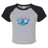 Women's Micro Rib Raglan Baby Tee Thumbnail