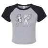 Women's Micro Rib Raglan Baby Tee Thumbnail