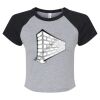 Women's Micro Rib Raglan Baby Tee Thumbnail