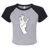 Women's Micro Rib Raglan Baby Tee Thumbnail