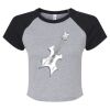 Women's Micro Rib Raglan Baby Tee Thumbnail