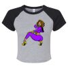 Women's Micro Rib Raglan Baby Tee Thumbnail
