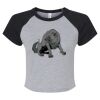Women's Micro Rib Raglan Baby Tee Thumbnail