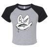 Women's Micro Rib Raglan Baby Tee Thumbnail