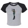 Women's Micro Rib Raglan Baby Tee Thumbnail