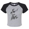 Women's Micro Rib Raglan Baby Tee Thumbnail