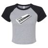 Women's Micro Rib Raglan Baby Tee Thumbnail