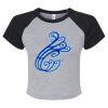 Women's Micro Rib Raglan Baby Tee Thumbnail