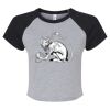 Women's Micro Rib Raglan Baby Tee Thumbnail