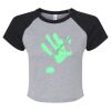 Women's Micro Rib Raglan Baby Tee Thumbnail