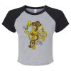 Women's Micro Rib Raglan Baby Tee Thumbnail