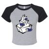 Women's Micro Rib Raglan Baby Tee Thumbnail