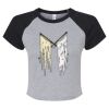 Women's Micro Rib Raglan Baby Tee Thumbnail
