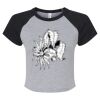 Women's Micro Rib Raglan Baby Tee Thumbnail