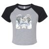 Women's Micro Rib Raglan Baby Tee Thumbnail