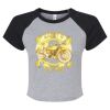 Women's Micro Rib Raglan Baby Tee Thumbnail