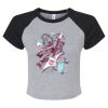 Women's Micro Rib Raglan Baby Tee Thumbnail