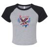Women's Micro Rib Raglan Baby Tee Thumbnail