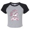 Women's Micro Rib Raglan Baby Tee Thumbnail