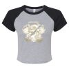 Women's Micro Rib Raglan Baby Tee Thumbnail