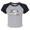 Women's Micro Rib Raglan Baby Tee Thumbnail