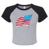 Women's Micro Rib Raglan Baby Tee Thumbnail