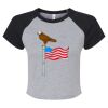 Women's Micro Rib Raglan Baby Tee Thumbnail