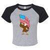 Women's Micro Rib Raglan Baby Tee Thumbnail