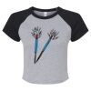 Women's Micro Rib Raglan Baby Tee Thumbnail