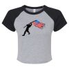 Women's Micro Rib Raglan Baby Tee Thumbnail