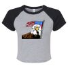 Women's Micro Rib Raglan Baby Tee Thumbnail