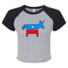 Women's Micro Rib Raglan Baby Tee Thumbnail