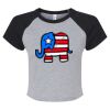 Women's Micro Rib Raglan Baby Tee Thumbnail