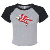 Women's Micro Rib Raglan Baby Tee Thumbnail