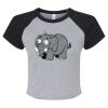 Women's Micro Rib Raglan Baby Tee Thumbnail