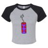 Women's Micro Rib Raglan Baby Tee Thumbnail