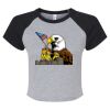 Women's Micro Rib Raglan Baby Tee Thumbnail