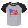 Women's Micro Rib Raglan Baby Tee Thumbnail