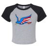 Women's Micro Rib Raglan Baby Tee Thumbnail
